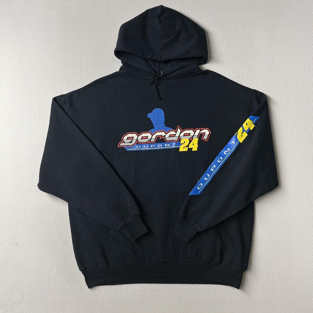 Jeff Gordon 24 Hoodie Sweatshirt Mens XL Black NASCAR Racing Winner's Circle